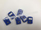 Dactylographiez les connecteurs masculins de T et femelles miniatures avec les matériaux nickelés de fer, couleur bleue fournisseur